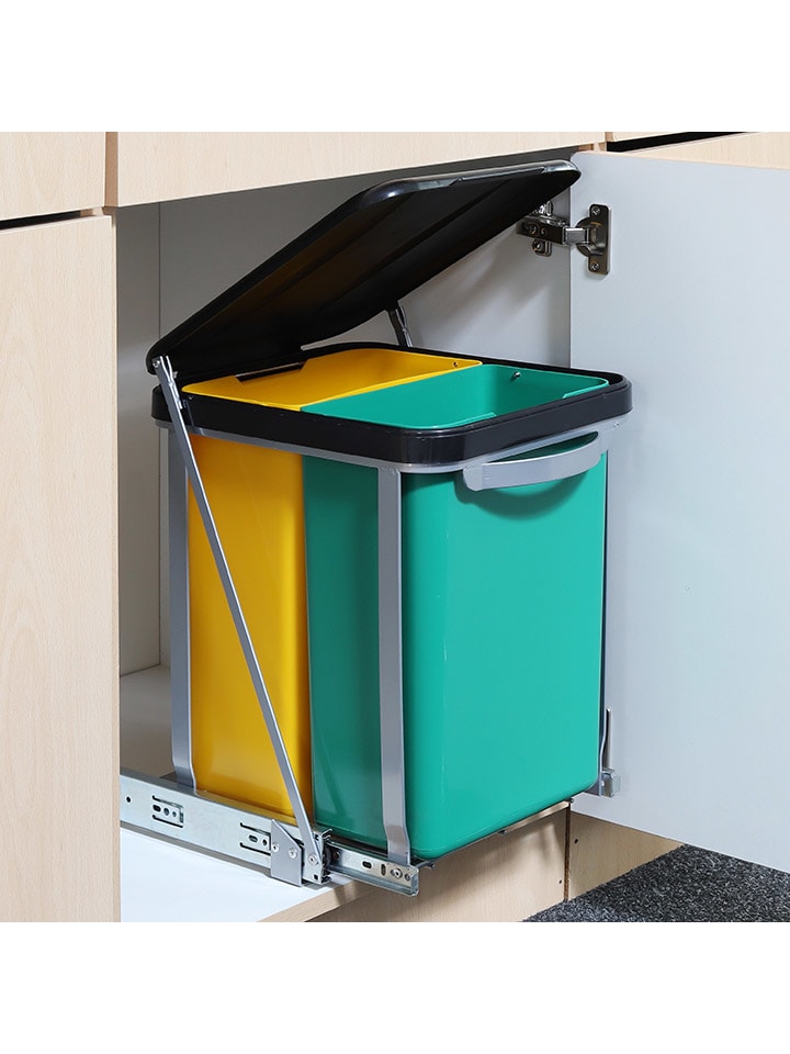 Nordheim Einbau-Mülleimer in Grün/ Gelb - 2x 8 l günstig kaufen onesize
