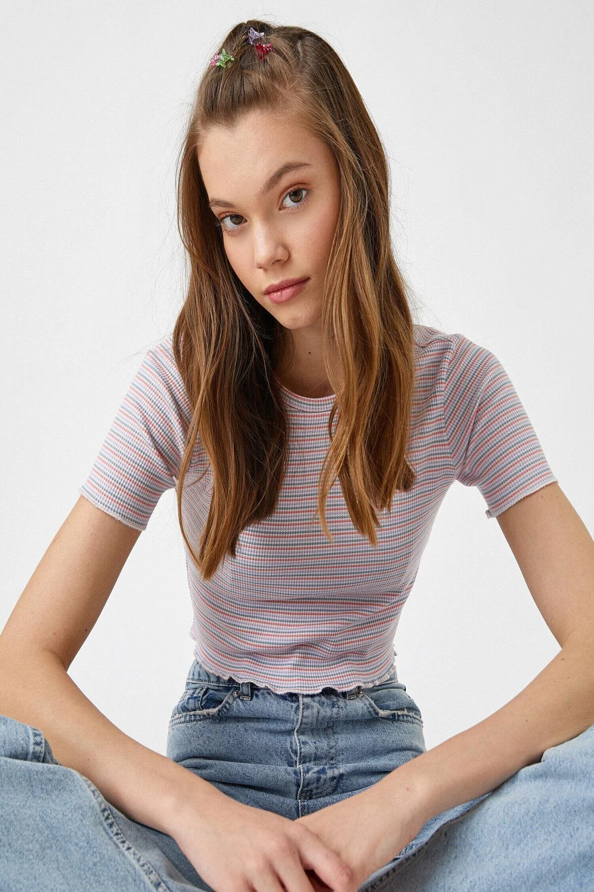 Koton  T-Shirt - Lila - Regular Fit