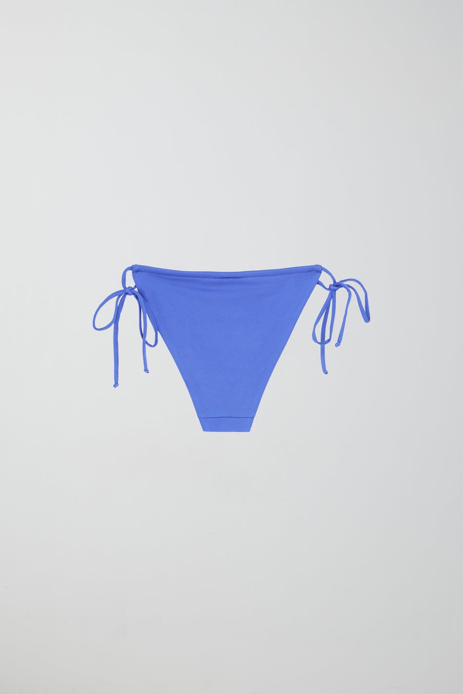Shiny ruched tie bikini brief