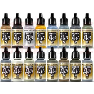 Model Air Set WWII British Aircraft RAF & FAA Paint Set (16)