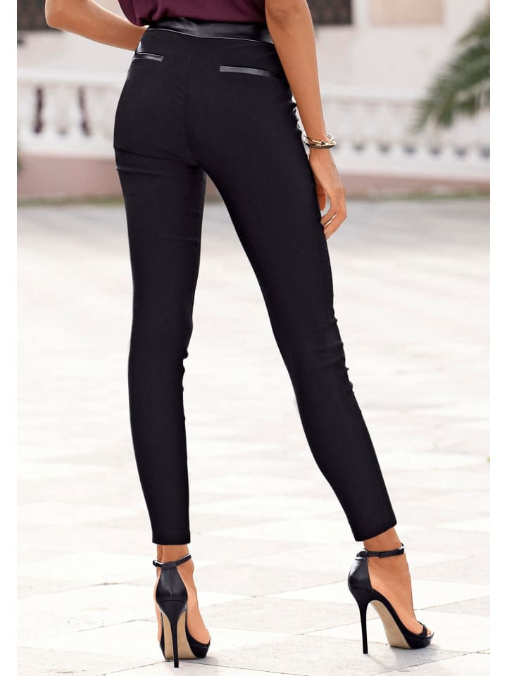 LASCANA Stretch-Hose in schwarz günstig kaufen
