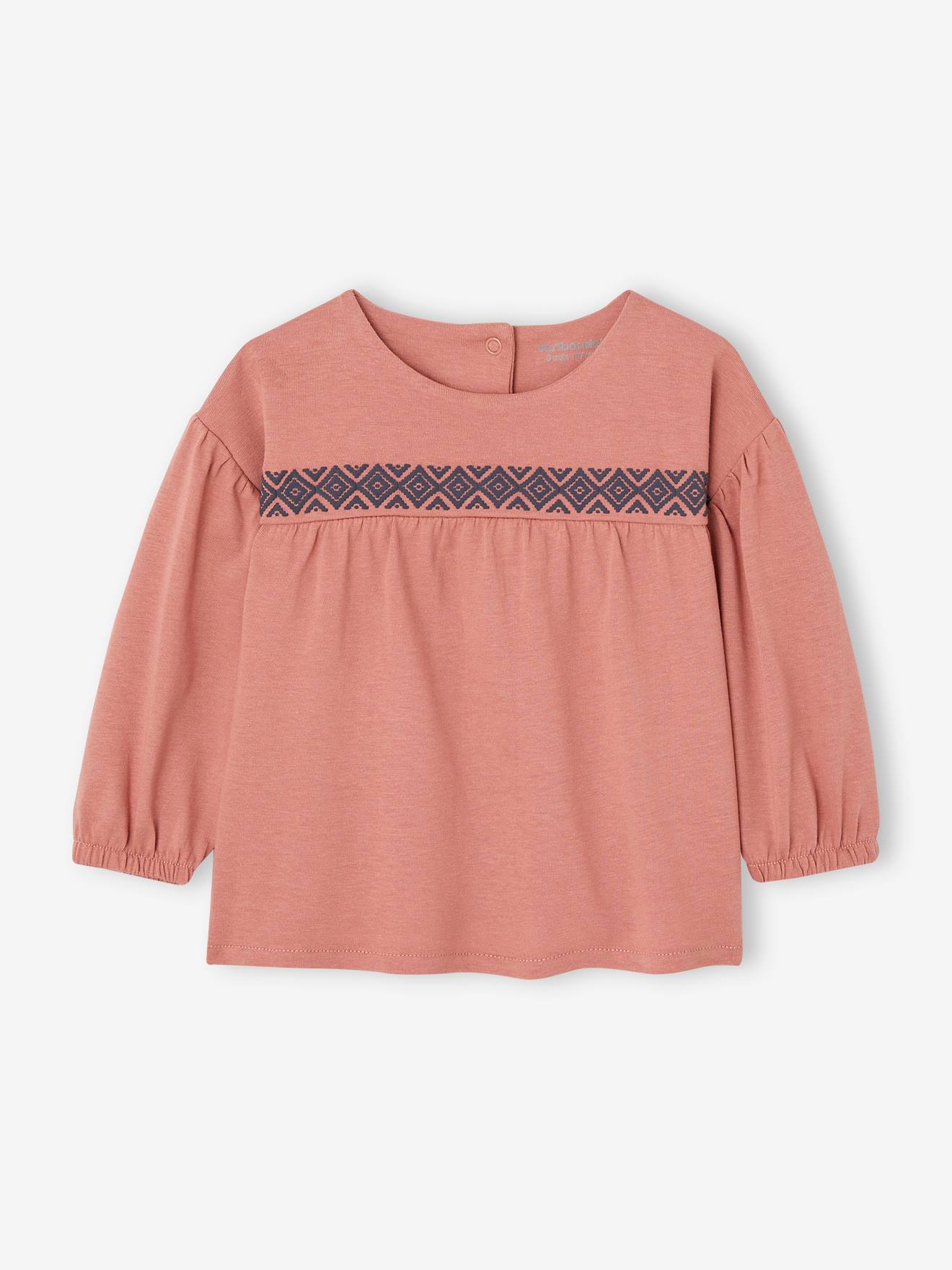 Vertbaudet Baby Shirt Oeko-Tex - rosenholz