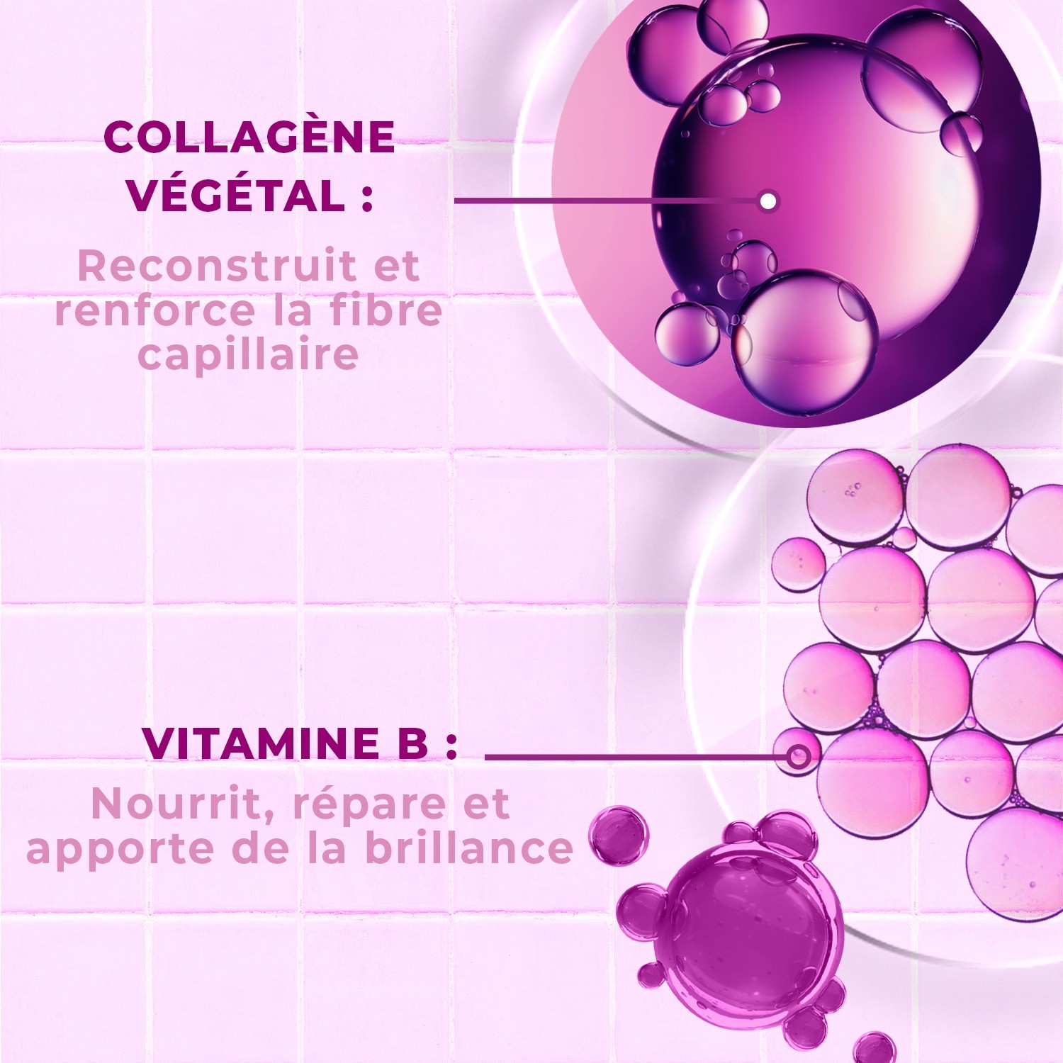 Energie Fruit Collagen Repair Shampoo, Sulfatfri - Meget skadet hår - Plantekollagen og vitamin B