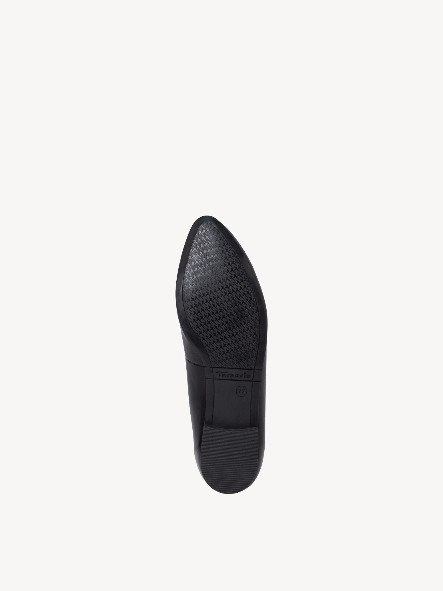 Ballerine en cuir - noir