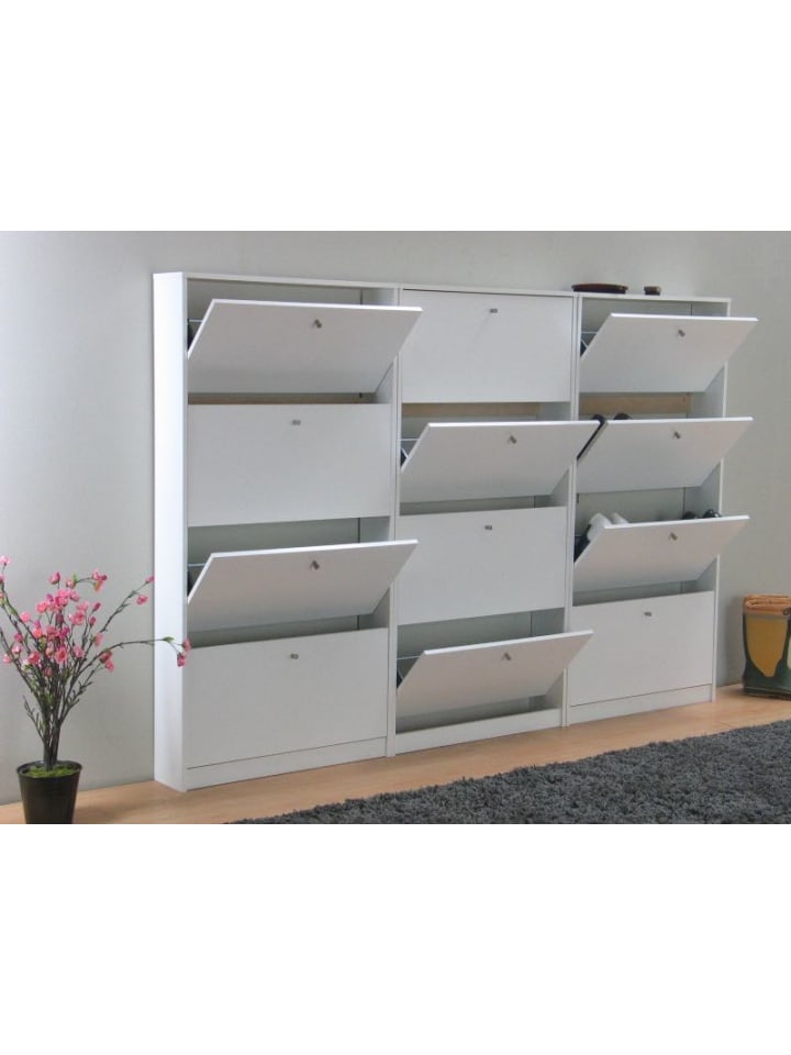 ebuy24 Schuhschrank Escape Weiß 225 x 17 cm günstig kaufen onesize