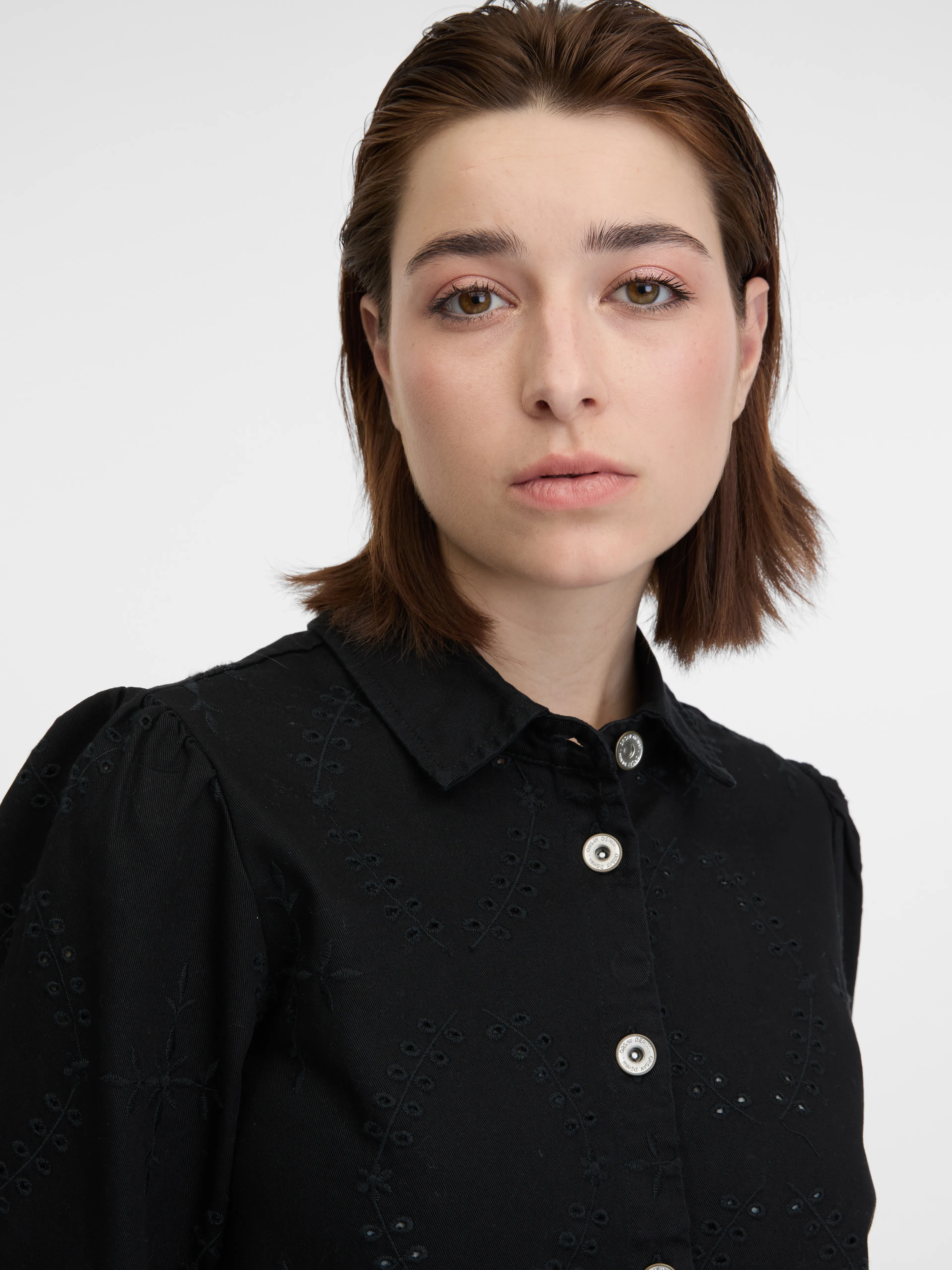 Schwarzes Damen-Denim-Kleid ORSAY