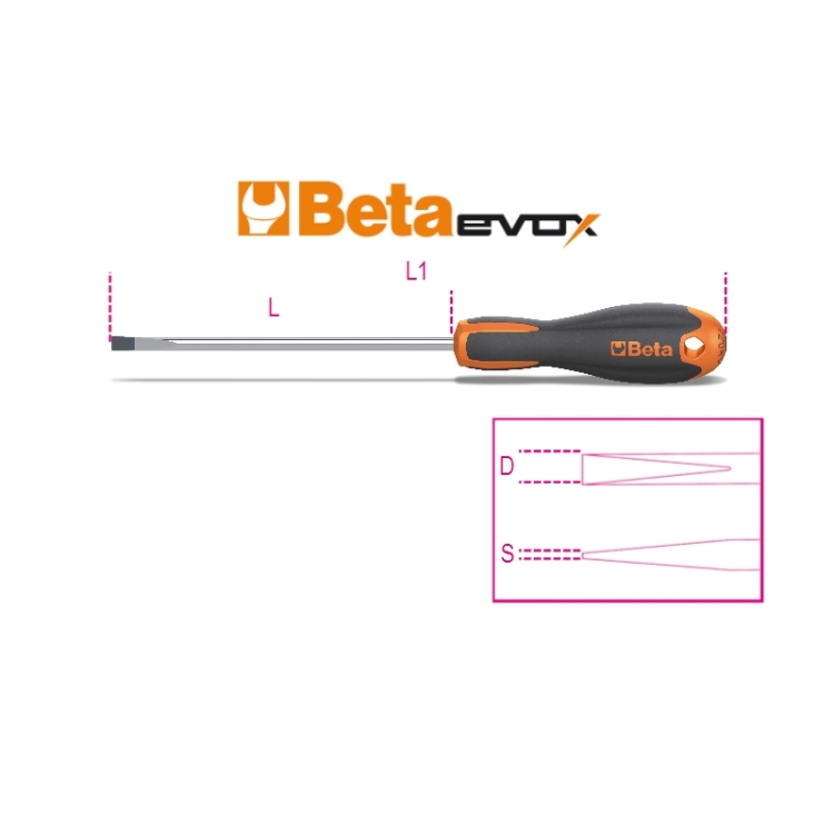 Beta 012041021 Screwdriver 1x5x150 SxDxL mm