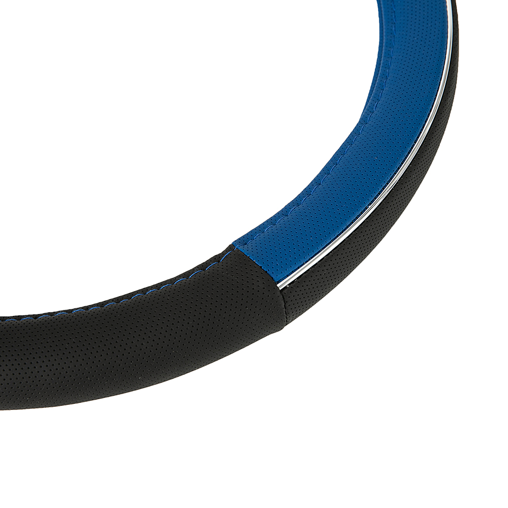 Norauto schwarz-blauer Chrom-Lenkradbezug - ATU