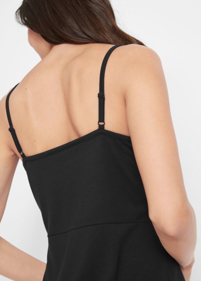 Sommer-Jersey-Kleid mit verstellbaren Trägern