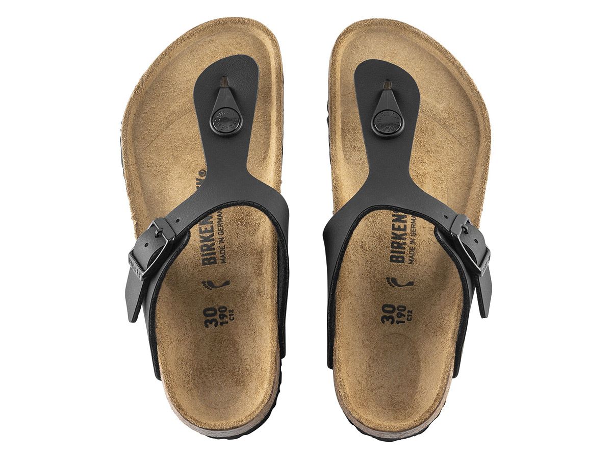 Birkenstock Gizeh BF Black schmale Kinder Zehentrenner