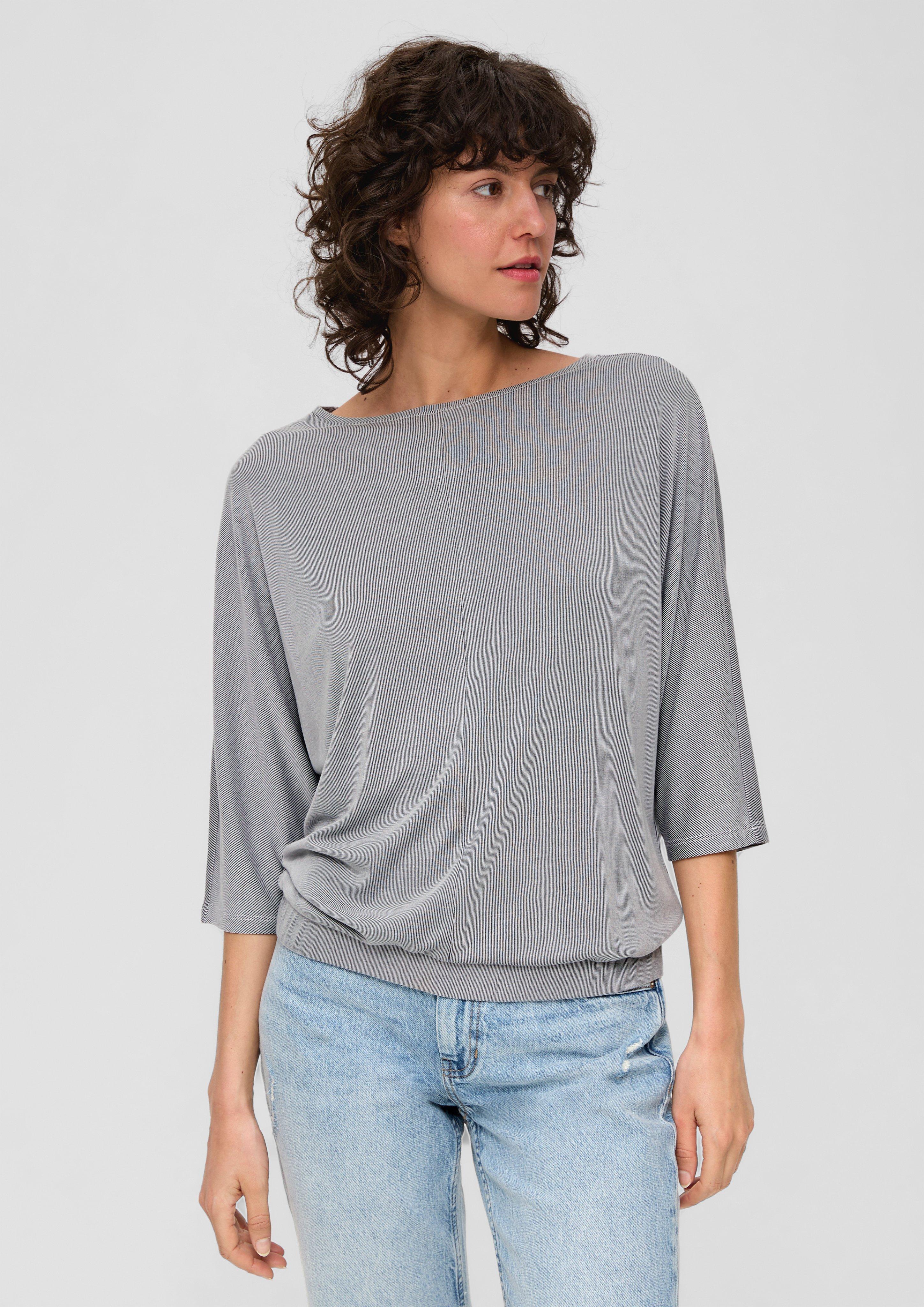 Geripptes Longsleeve aus Modalmix  2133474-5959