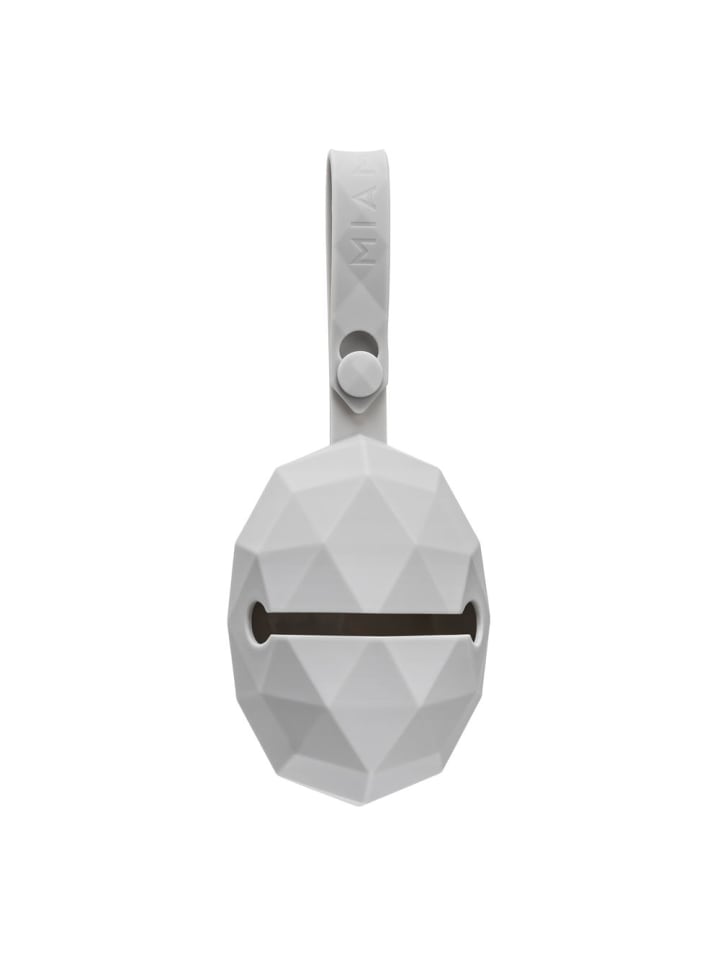 MiaMia Silikon-Schnullerbox / Schnullerhalter - Diamant - in grau günstig kaufen onesize