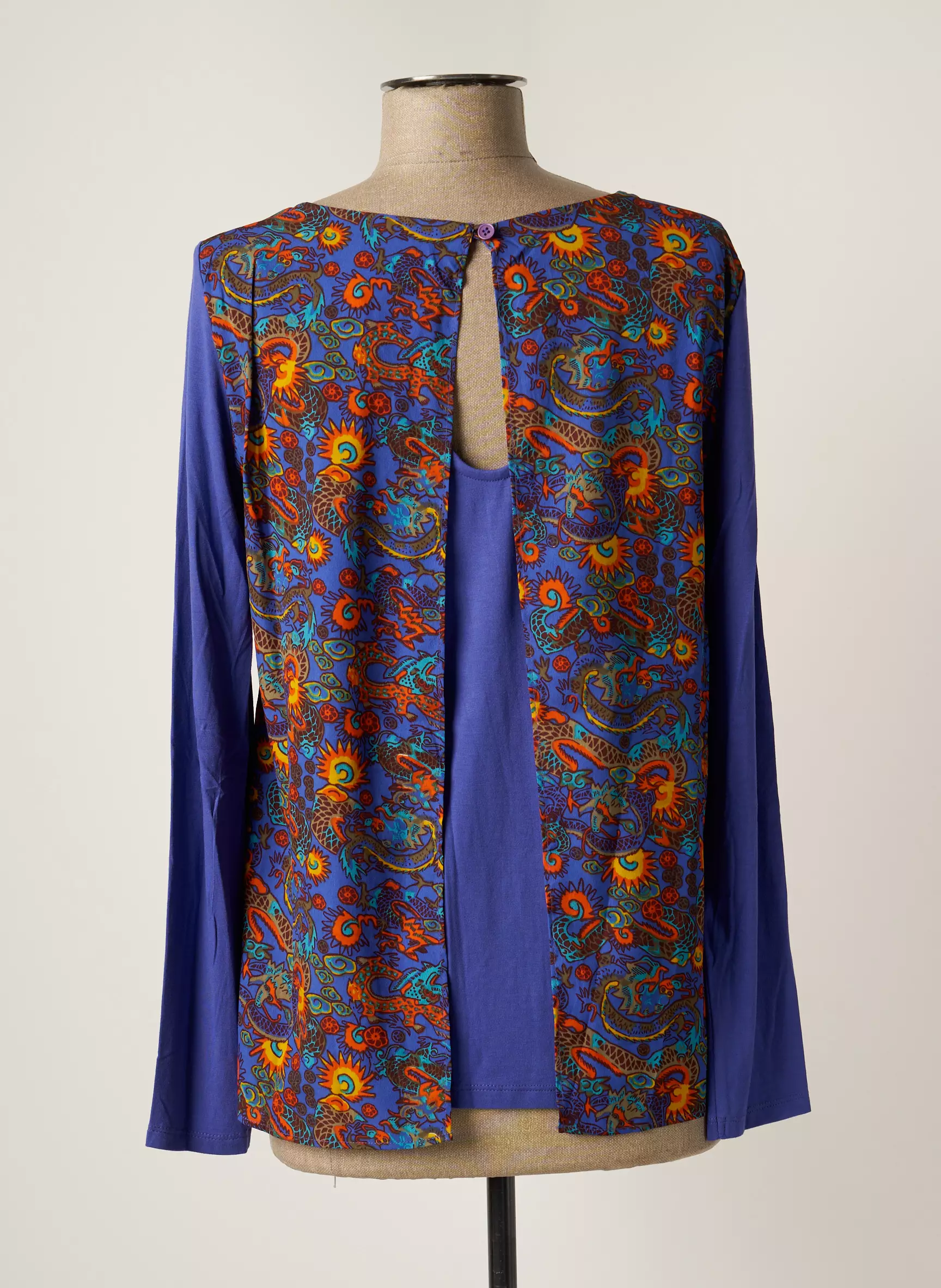 La Fiancee Du Mekong Tops Femme couleur bleu