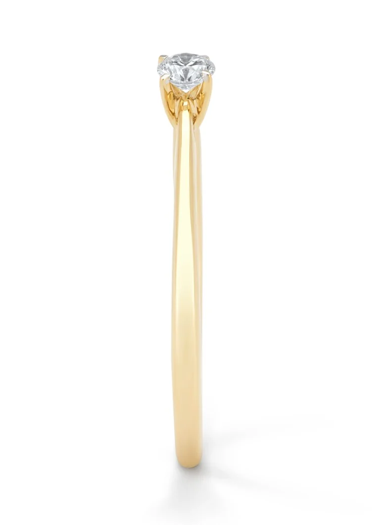 Anello in oro Diamond Point, diamante da 0,10 ct, Starlight