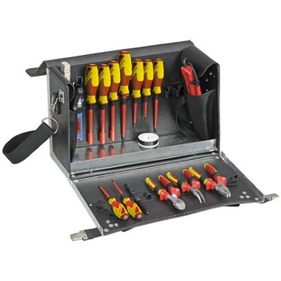 Gedore 1953710 1091 elektriko įrankių dėklas, 18 dalių