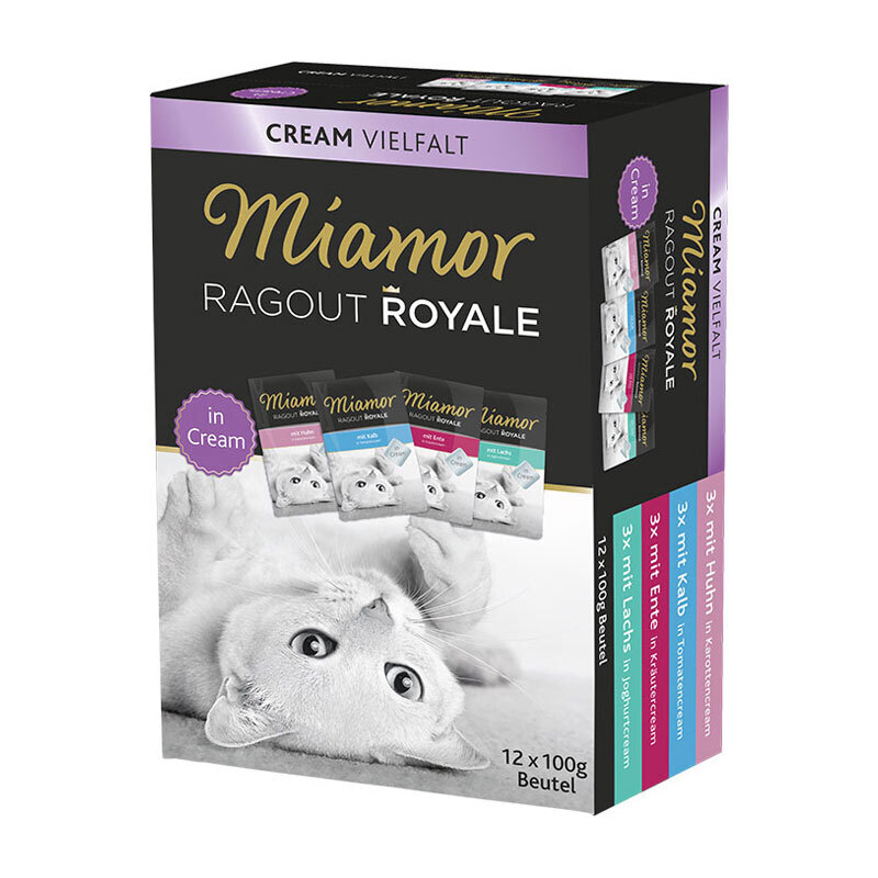 Miamor Nassfutter Miamor Ragout Royale in Cream Multimix 12x100g