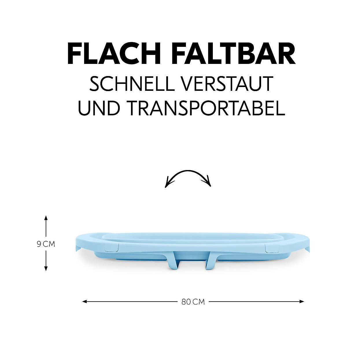 Babywanne Wash N Fold M, Light Blue