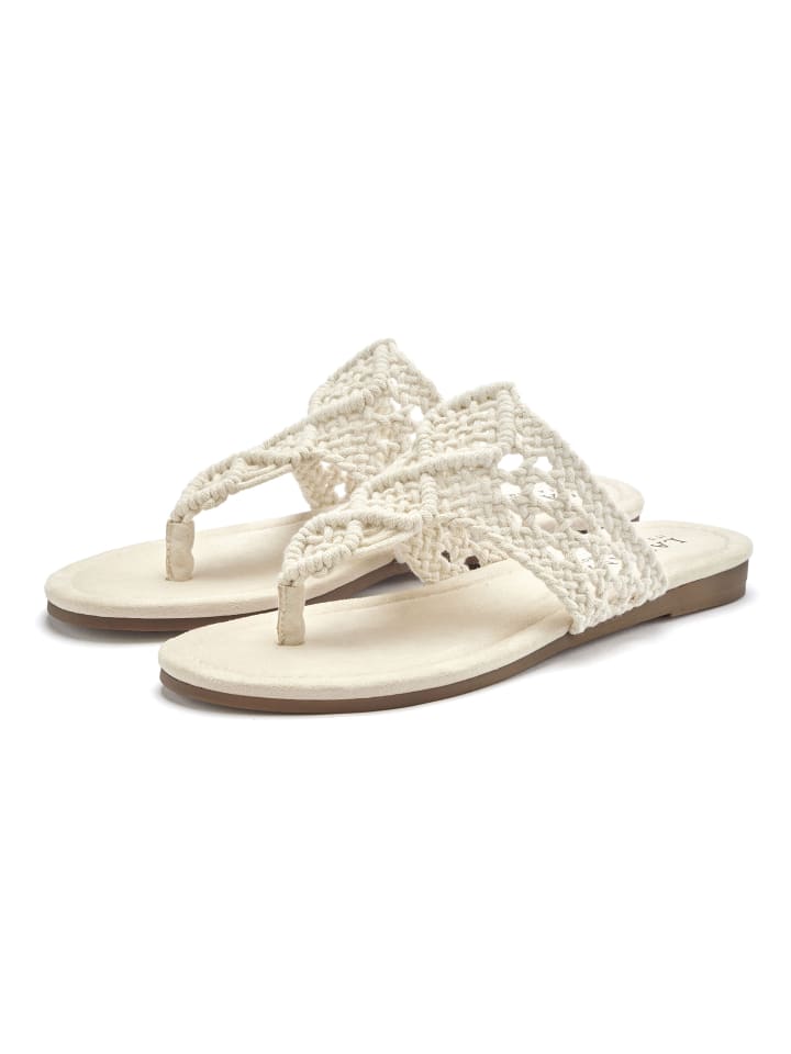 LASCANA Pantolette in beige günstig kaufen