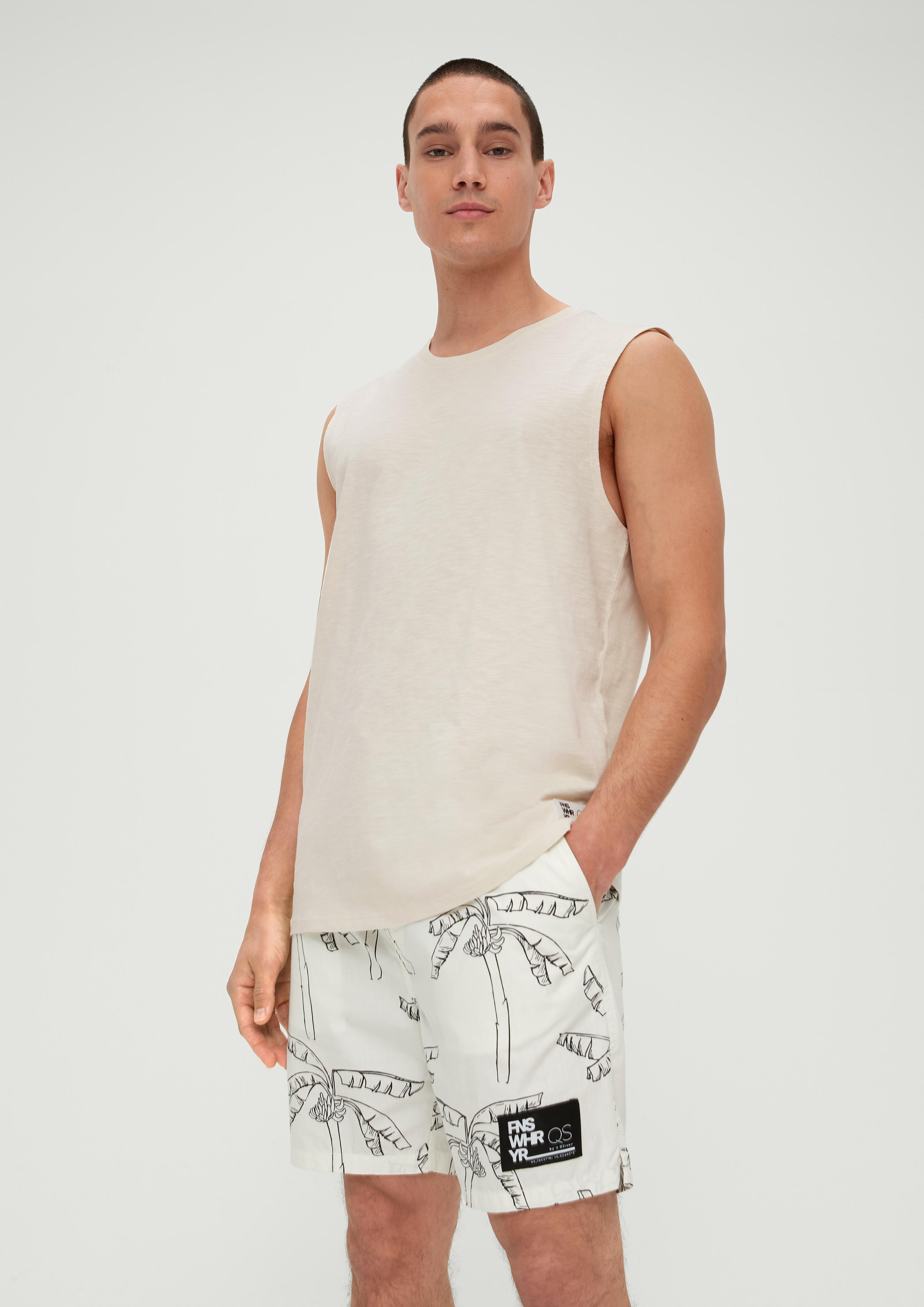 Ärmelloses Shirt aus Baumwolle  2130273-8000