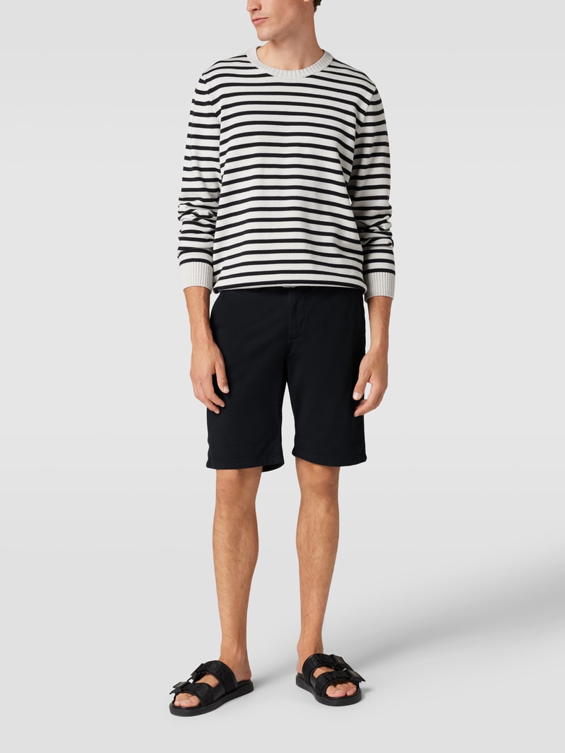 Bermudas mit Gürtel in marineblau