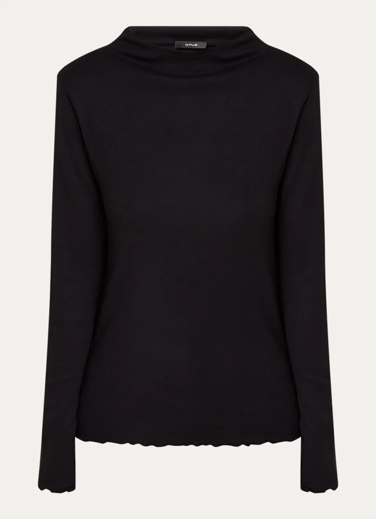 OPUS Soninchen top with stand-up collar