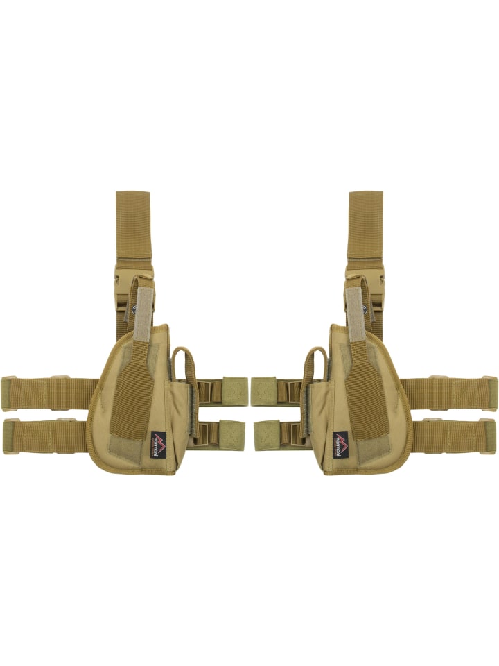 Normani Outdoor Sports Pistolenbeinholster Set für Rechts   Links in Coyote günstig kaufen onesize