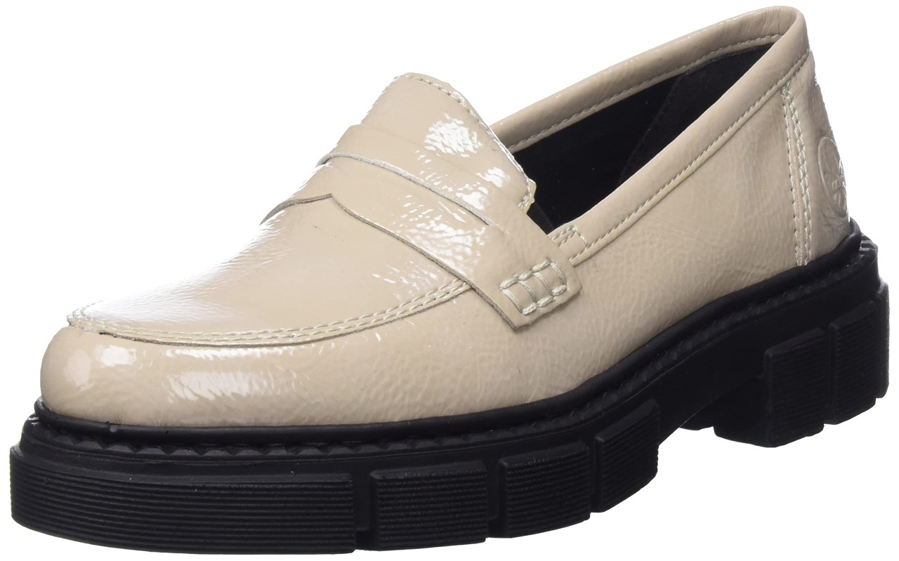 RIEKER Sportliche Slipper beige