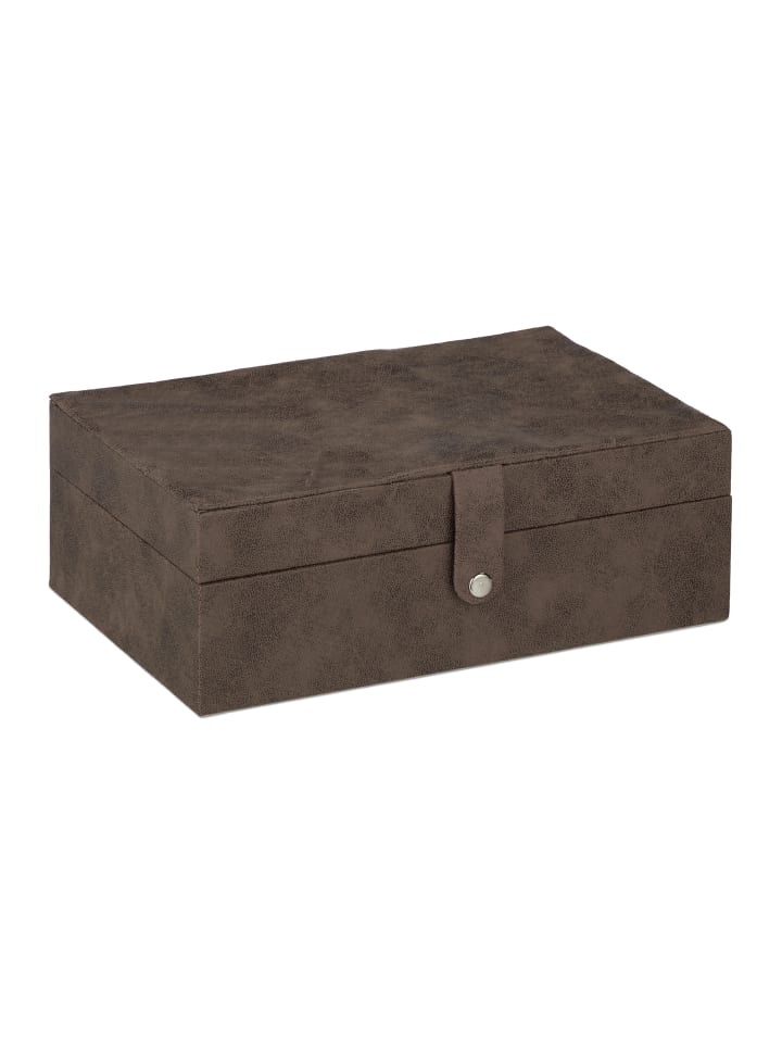 relaxdays Schmuckkästchen in Braun - (B)29 x (H)10 x (T)20 cm günstig kaufen onesize