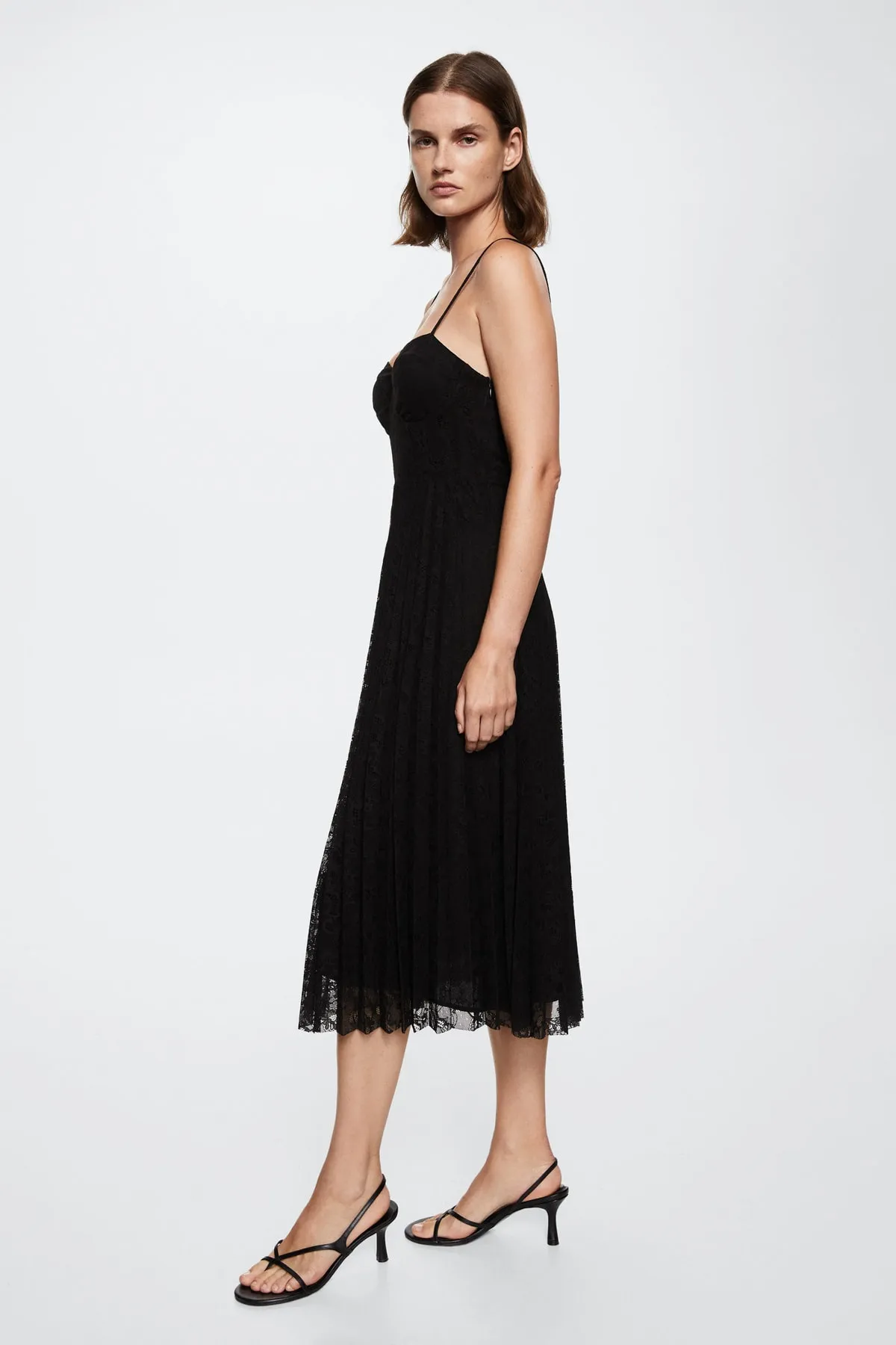 MANGO  Schwarzes Damenkleid 37065832