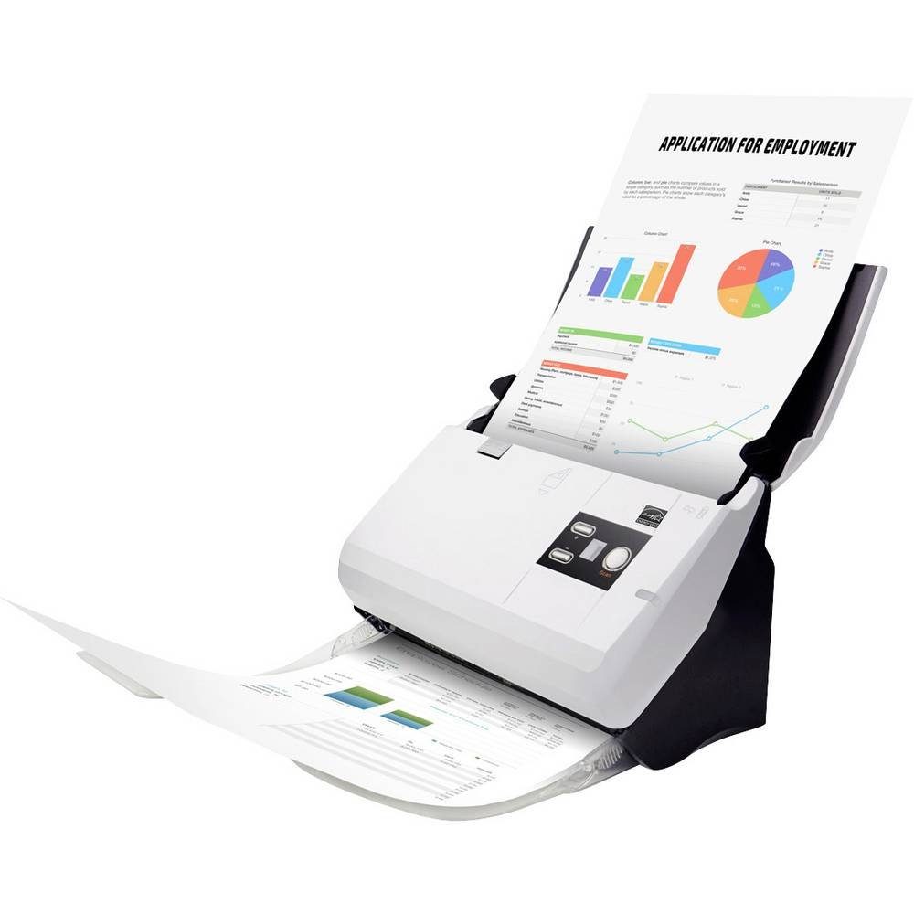 Plustek A4-Netzwerk-Dokumenten-Scanner Dokumentenscanner