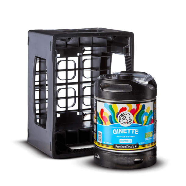 Mini-Fût Ginette Blanche 6L