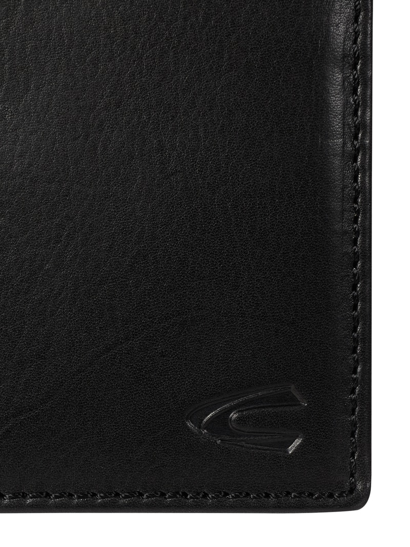 Portemonnaie aus Leder in schwarz