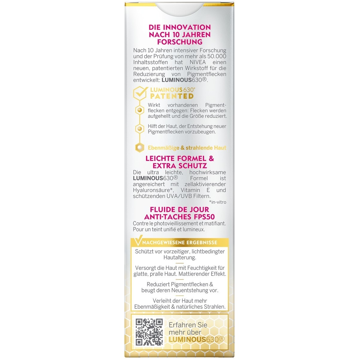 Cellular Luminous630® Anti Pigmentflecken Tagespflege Fluid