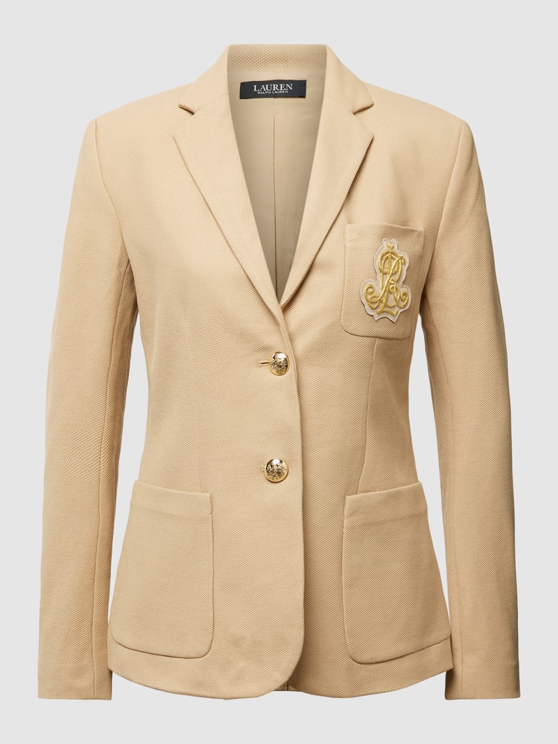 Blazer mit Label-Detail Modell 'ANFISA' in beige