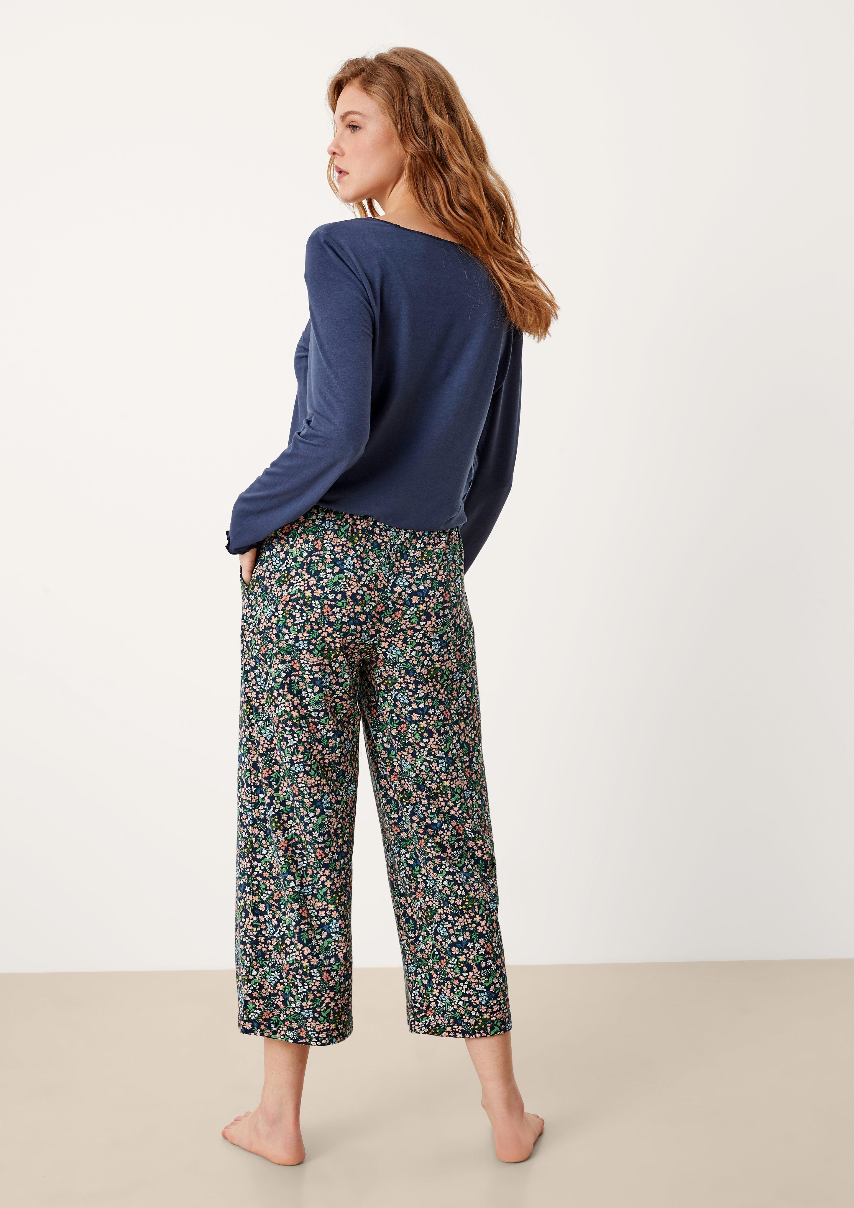 Pyjamahose aus Viskosemix  6007032-58A1