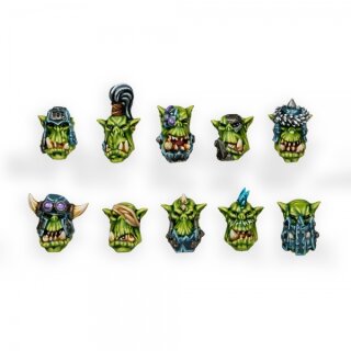 Orc Wild Tribez Heads (10)