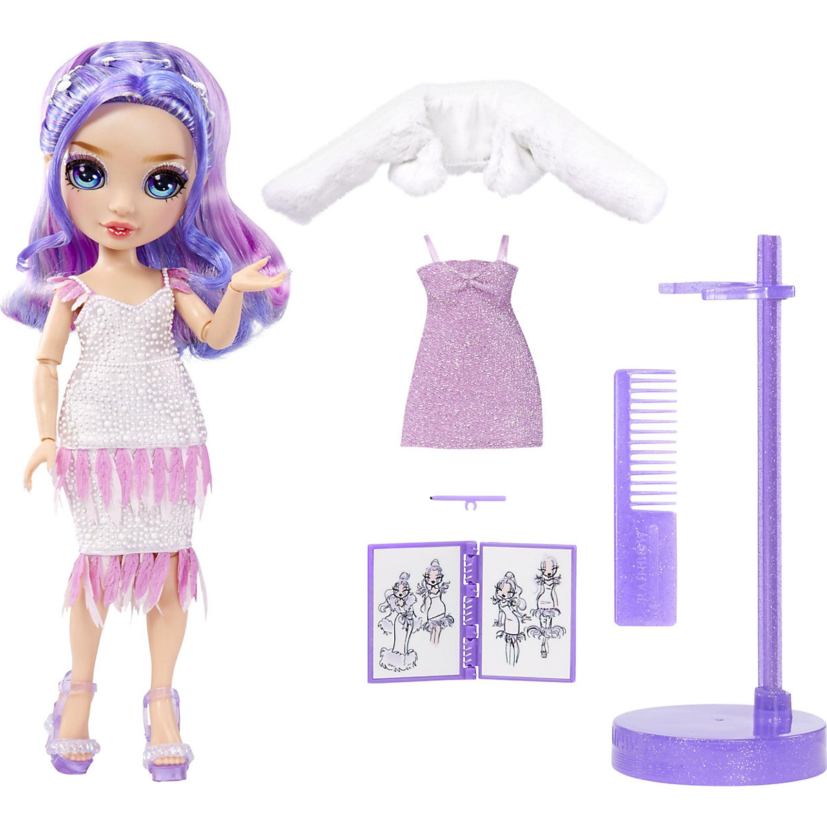 Rainbow High Fantastic Fashion Doll- Violet (purple)
