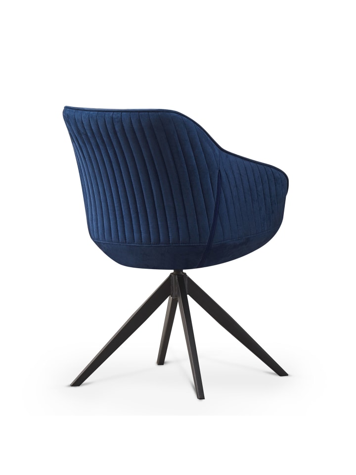 B&D Home Drehstuhl KATJA in Blau - (B)58 x (H)81 x (T)60,5 cm günstig kaufen onesize
