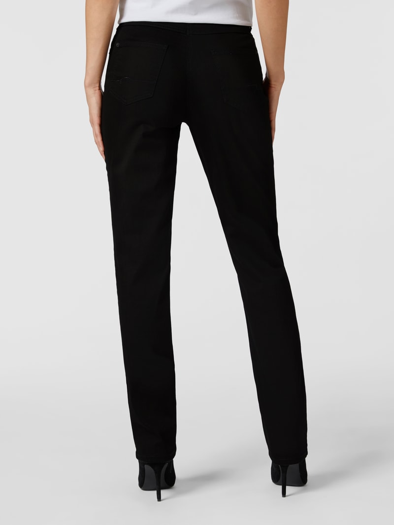 Feminine Fit 5-Pocket-Jeans Modell MELANIE in schwarz