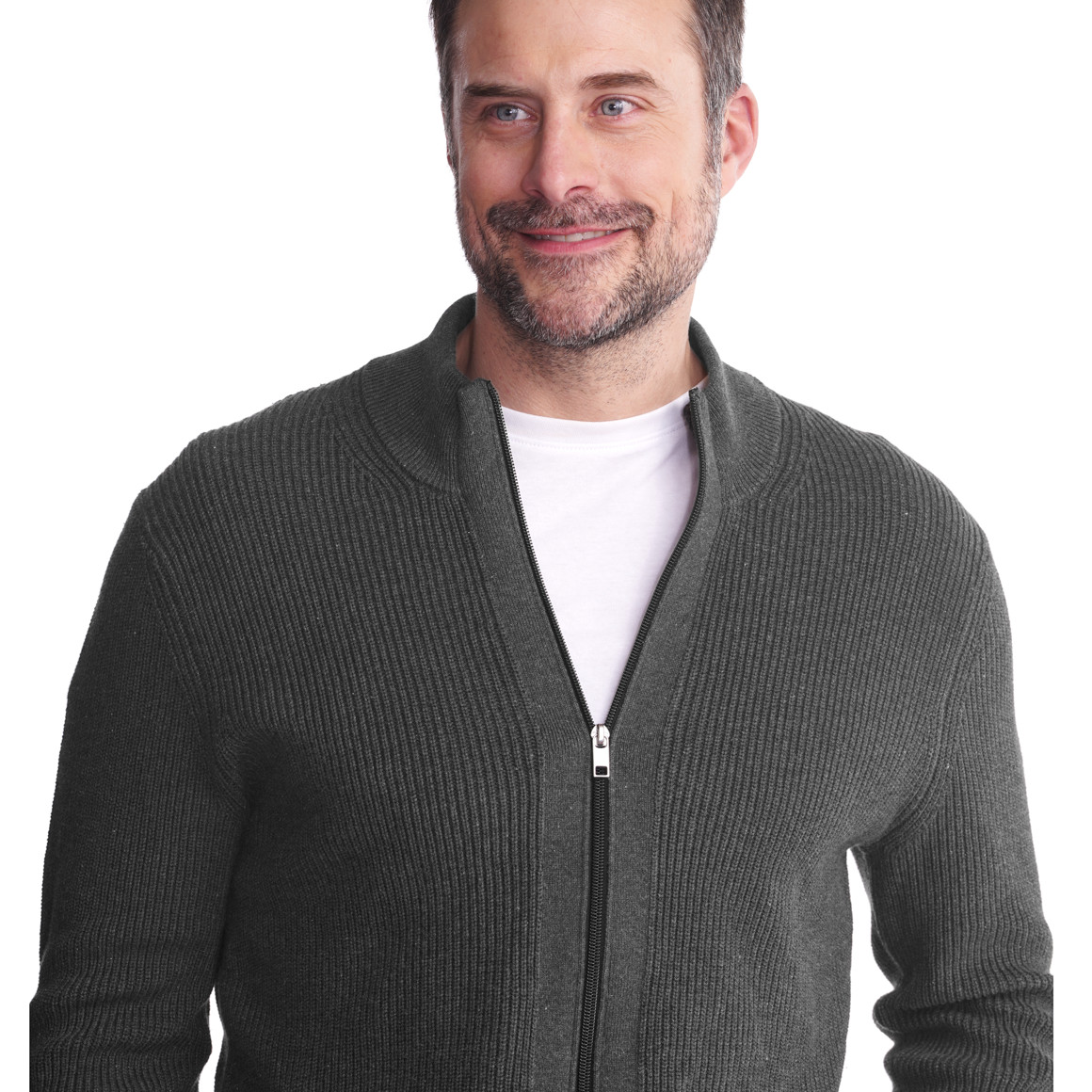 Herren Strickjacke mit Reißverschluss