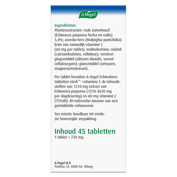 A.Vogel Echinaforce Strong** C-vitamiinitabletit 45 kpl