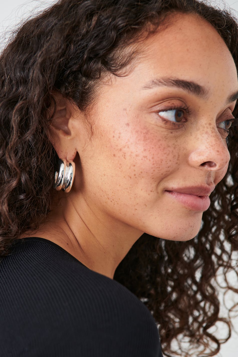 Double hoops earrings
