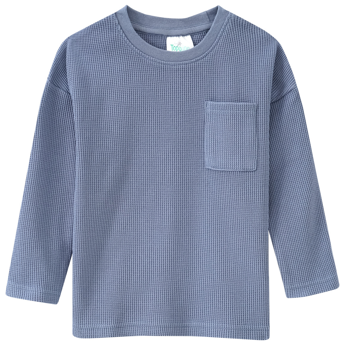 2 Jungen Langarmshirts aus Waffel-Piqué