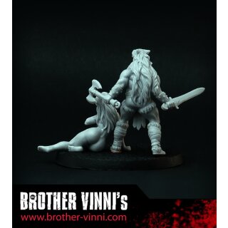 Barbarian with Women (28 mm)