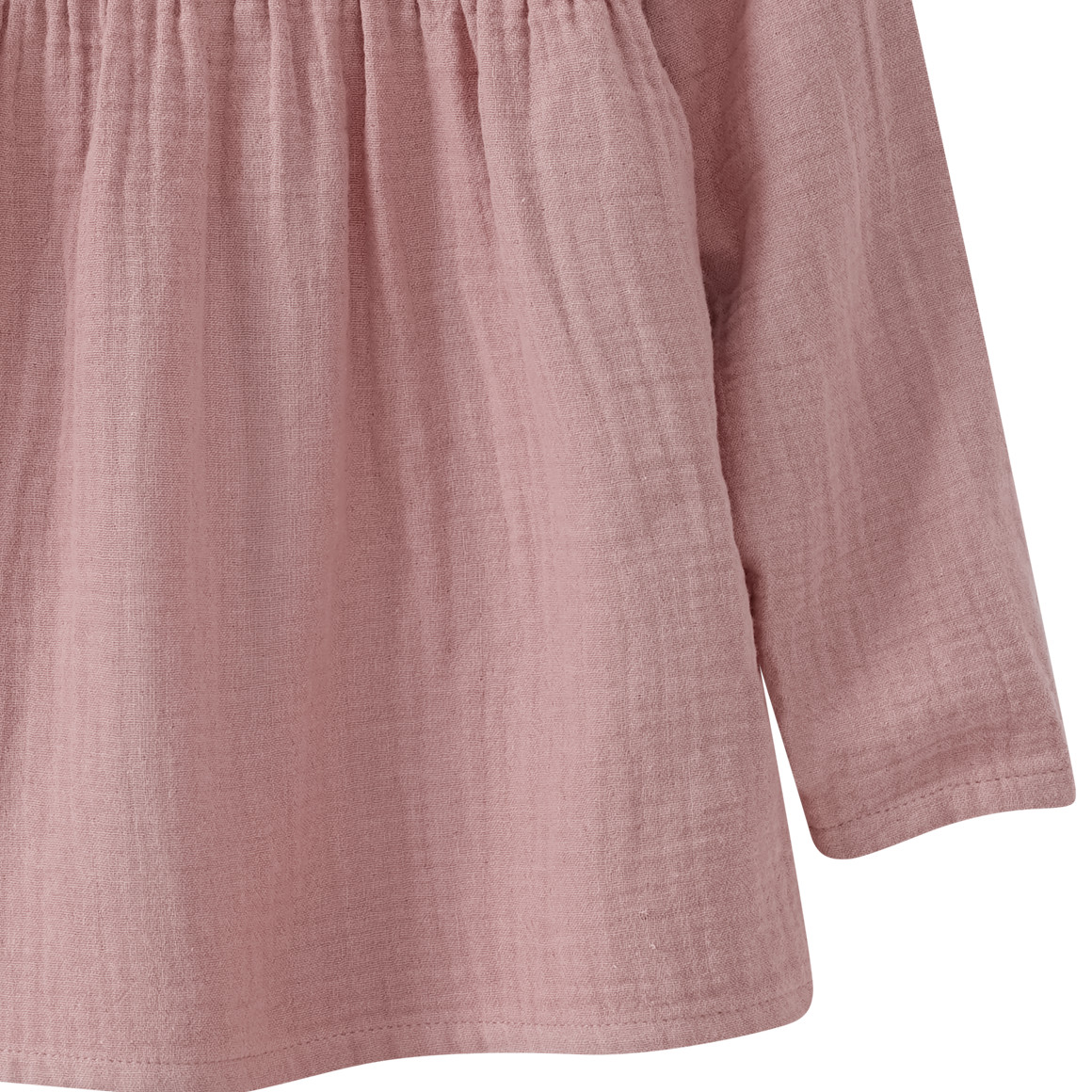 Mädchen Musselinbluse mit Knopfleiste