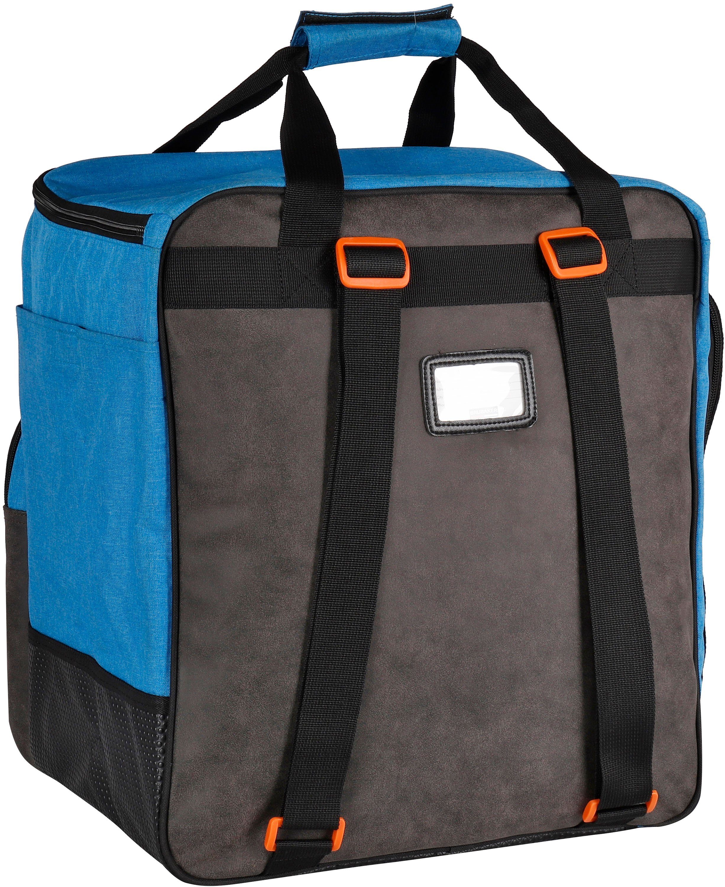 BRUBAKER Sporttasche Skischuhtasche, Skitasche für Skistiefel (1-tlg., reißfest und nässeabweisend), Komfort Stiefeltasche mit Rucksackfunktion für Skischuhe, Helmtasche, Ski Rucksack Tasche