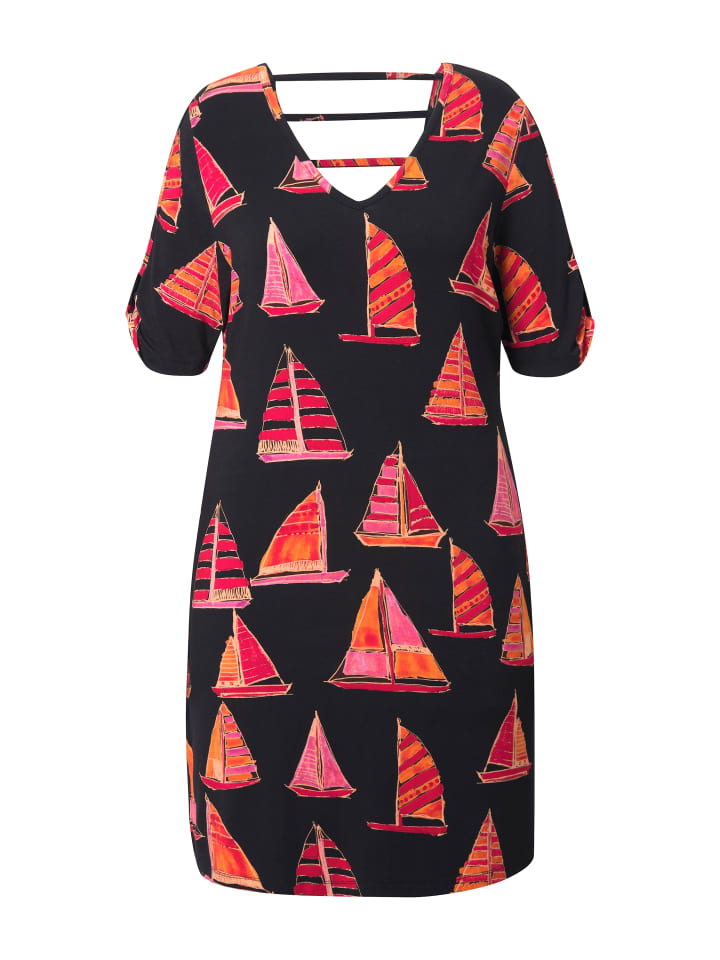 Ulla Popken Midikleid in schwarz günstig kaufen