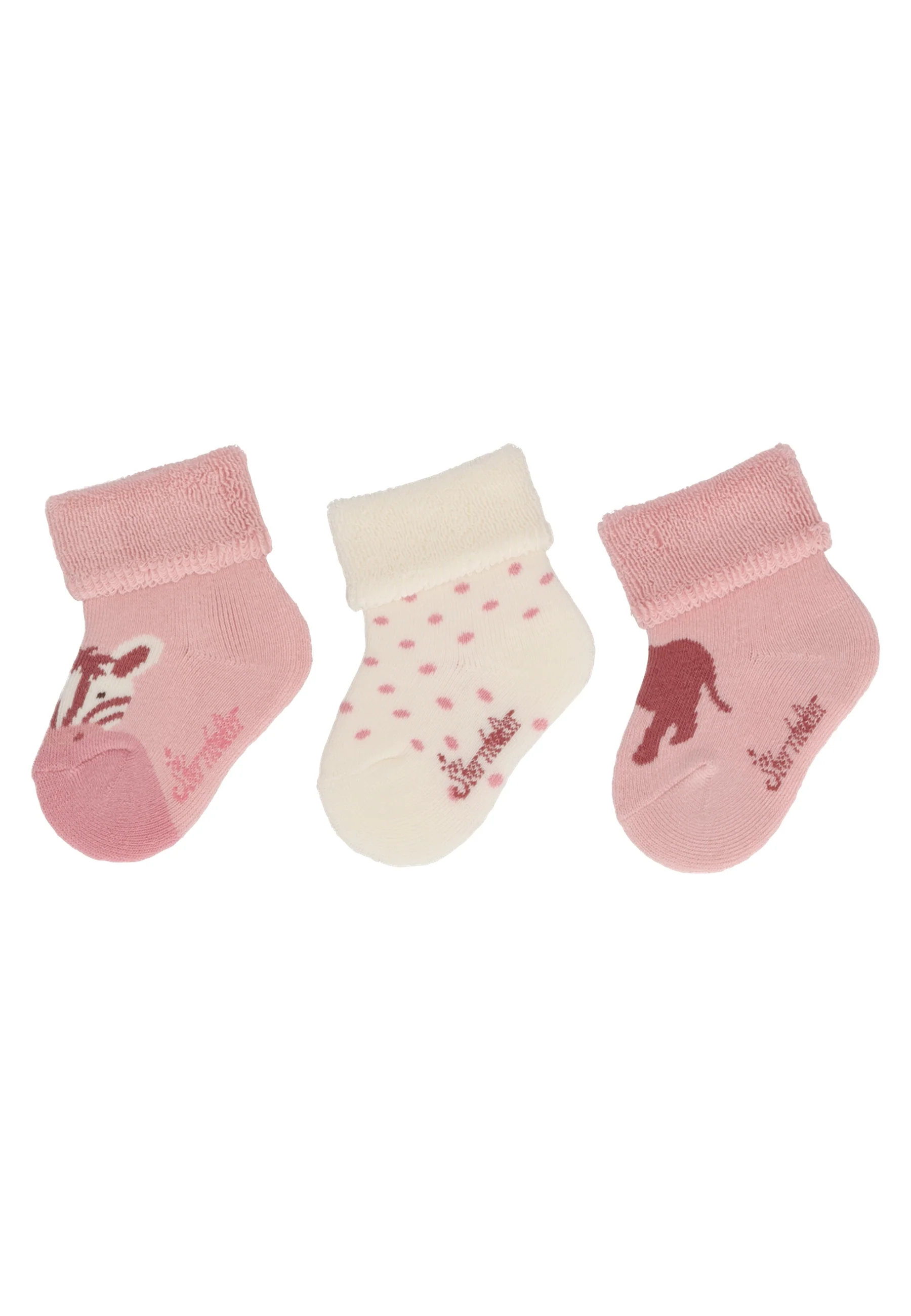 Socken im 3er Pack mit Motiv Afrika in versch. Farben