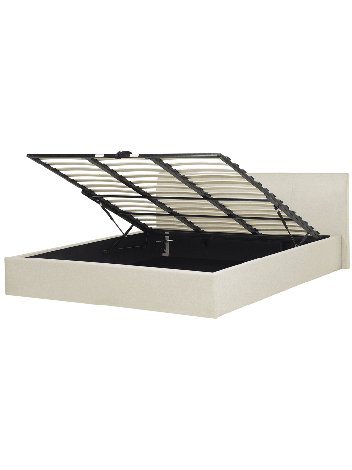 Beliani Doppelbett ORBEY in Beige - (W) 197 x (H) 88 x (L) 212 cm günstig kaufen onesize