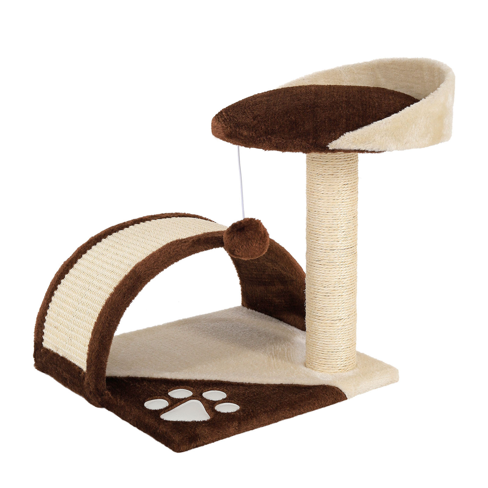 Lionto Kratzbäume Lionto Kratzbaum Höhe 43 cm braun/ beige